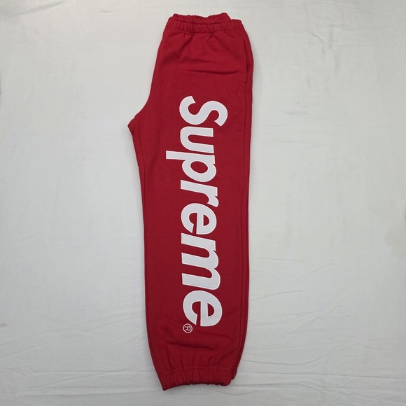 Supreme Kids Bold Red Sweatpants - Picture 1 of 8